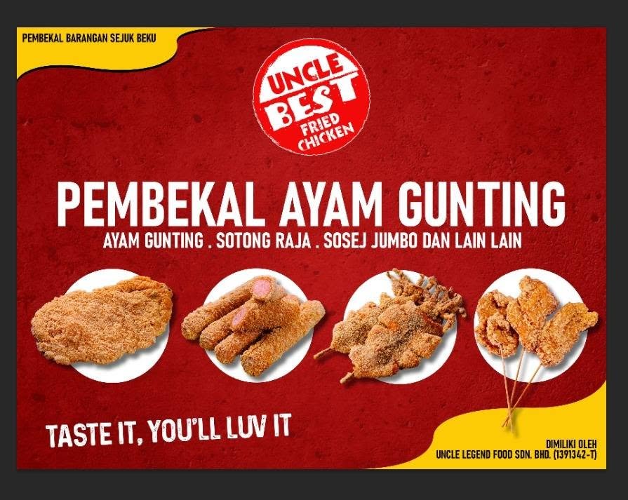 Ayam gunting Uncle Best yang rangup